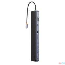 Baseus EliteJoy Gen2 11-Port Type-C HUB Adapter (Type-C to  HDMI*1+USB3.0*3+PD*1+VGA*1+SD/TF*1+RJ45*1+TypeC Data*1+3.5mm*1）